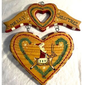 J.D.I. Inc. Handmade by Martha Hede Christmas Wall Hanging 12"